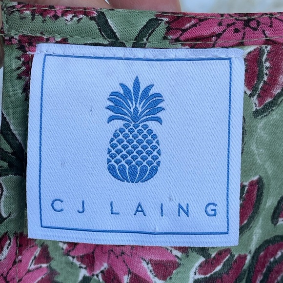 CJ LAING COTTON FLORAL DRESS SIZE MEDIUM - Picture 6 of 9